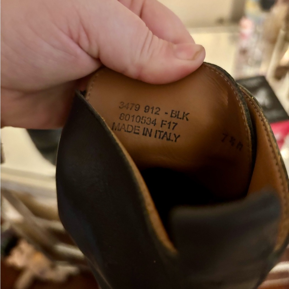 Women’s Frye Alice Black Leather Combat Boots - Picture 10 of 14